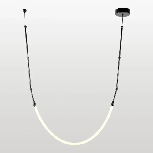 Светильник подвесной LED Skew LSP-7317 Lussole белый на 1 лампу, основание чёрное в стиле современный хай-тек 