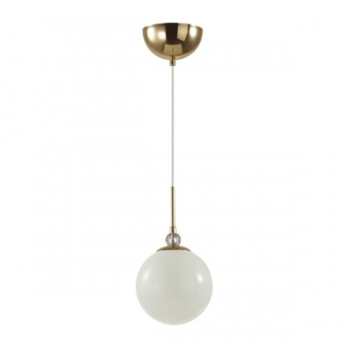 Светильник подвесной Marsha 6536/1 Lumion белый 1 лампа, основание золотое в стиле современный 