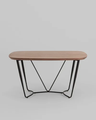 Стол обеденный Даймакс, 140х90, МДФ УТ000039947 Stool Group столешница коричневая из шпон фото 3