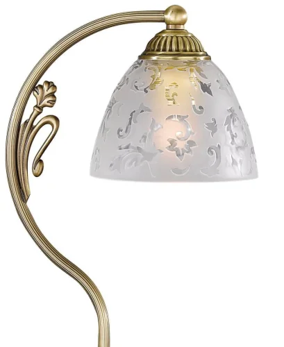 Настольная лампа P 6252 P Reccagni Angelo белая 1 лампа, основание античное бронза металл в стиле классический  фото 2