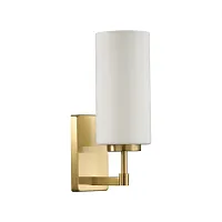 Бра Kasali 4990/1W Odeon Light белый на 1 лампу, основание золотое в стиле современный 