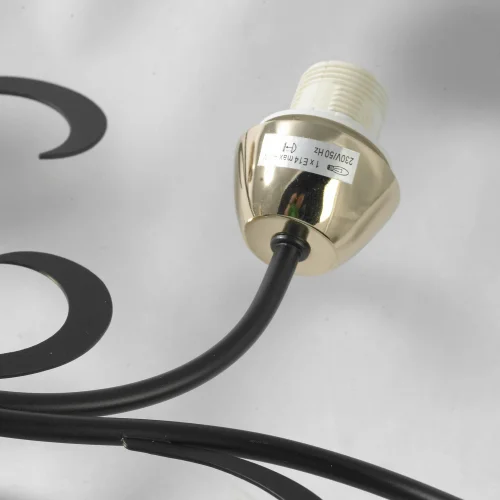 Люстра потолочная Oakland LSP-9952 Lussole белая прозрачная на 6 ламп, основание чёрное в стиле современный фото 3 Люстра потолочная Oakland LSP-9952 Lussole белая прозрачная на 6 ламп, основание чёрное в стиле современный фото 3