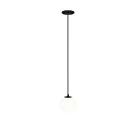 Светильник подвесной LED встраиваемый Luna P039PL-5W4K-10INS-B Maytoni белый на 1 лампу, основание чёрное в стиле современный хай-тек шар
