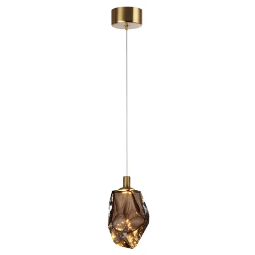 Светильник подвесной Gemme 7112/4LC Odeon Light коричневый на 1 лампу, основание бронзовое в стиле классический современный выдувное фото 4 Светильник подвесной Gemme 7112/4LC Odeon Light коричневый на 1 лампу, основание бронзовое в стиле классический современный выдувное фото 4