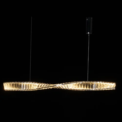 Светильник подвесной LED Гослар 498017101 MW-Light прозрачный 1 лампа, основание хром в стиле классический линейный фото 2