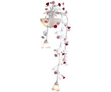Бра Fiori di rose 113.3.2 Lucia Tucci белый на 5 ламп, основание белое в стиле прованс флористика Бра Fiori di rose 113.3.2 Lucia Tucci белый на 5 ламп, основание белое в стиле прованс флористика
