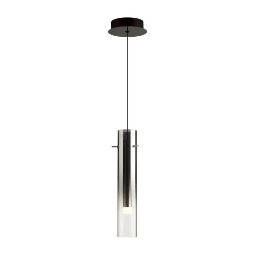 Светильник подвесной LED Shiny 5062/5L Odeon Light чёрный 1 лампа, основание чёрное в стиле современный трубочки фото 3