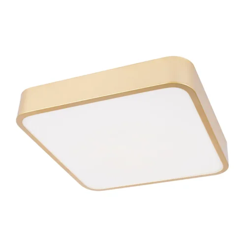 Светильник потолочный LED Flims 10228/C LOFT IT белый на 1 лампу, основание золотое в стиле современный квадраты