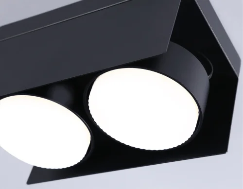 Светильник накладной TN70847 Ambrella light чёрный 2 лампы, основание чёрное в стиле хай-тек современный круглый фото 4