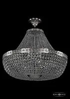 Люстра потолочная хрустальная 19111/H1/70IV Ni Bohemia Ivele Crystal прозрачная на 22 лампы, основание никель в стиле классический sp