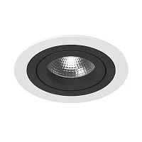 Светильник точечный Intero 16 Round i61607 Lightstar чёрный 1 лампа, основание белое в стиле модерн хай-тек 