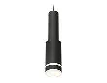 Светильник подвесной XP8162002 Ambrella light белый 1 лампа, основание чёрное в стиле хай-тек трубочки