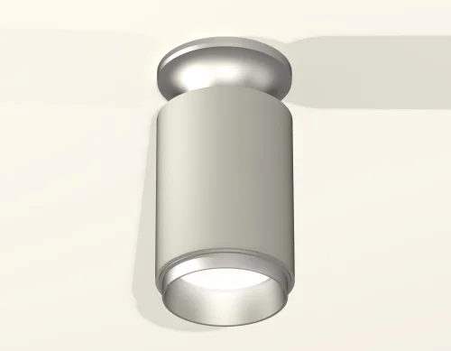Светильник накладной Techno spot XS6314120 Ambrella light серый 1 лампа, основание серебряное в стиле современный круглый фото 2