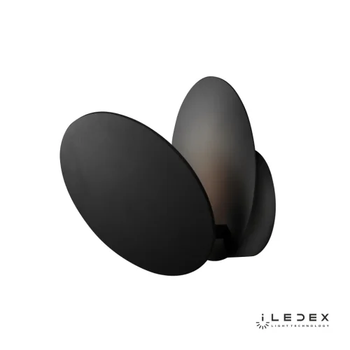 Бра LED Shell X089105 BK iLedex чёрный на 1 лампа, основание чёрное в стиле современный хай-тек  фото 5