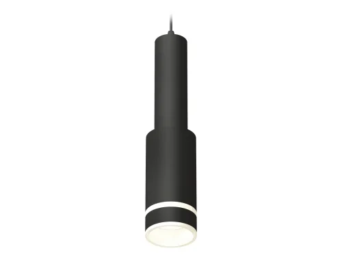 Светильник подвесной XP8162002 Ambrella light белый 1 лампа, основание чёрное в стиле хай-тек трубочки