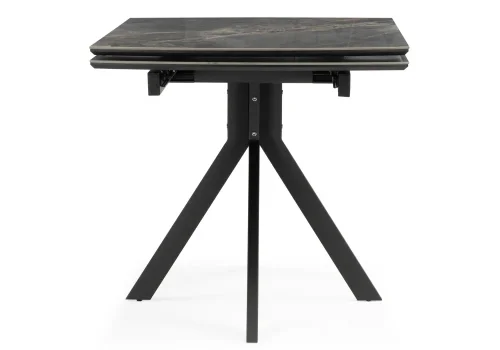Керамический стол Катчел 120(180)x80 nebula gold / черный 621187 Woodville столешница чёрная из керамика фото 3