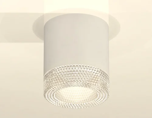 Светильник накладной XS7401020 Ambrella light белый 1 лампа, основание белое в стиле модерн хай-тек круглый фото 2