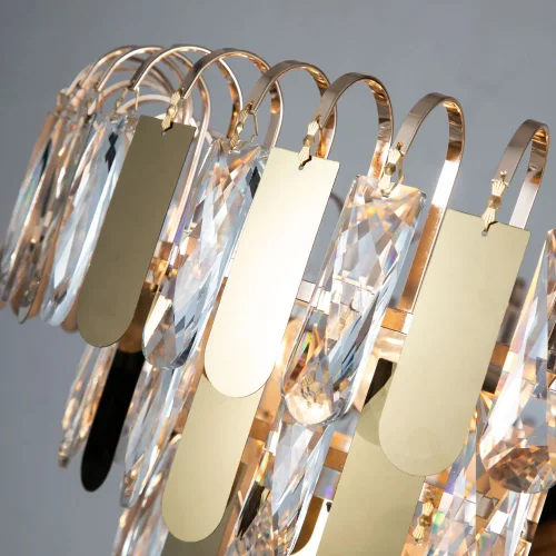 Люстра подвесная Vivien A2719SP-8GO Arte Lamp прозрачная на 8 ламп, основание золотое в стиле современный  фото 4