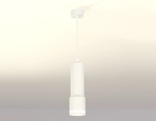 Светильник подвесной XP7401021 Ambrella light белый 1 лампа, основание белое в стиле хай-тек современный трубочки фото 3
