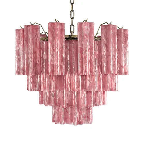 Люстра подвесная Мурано / Murano 10580/600 Pink LOFT IT розовая на 10 ламп, основание бронзовое в стиле арт-деко современный фото 3