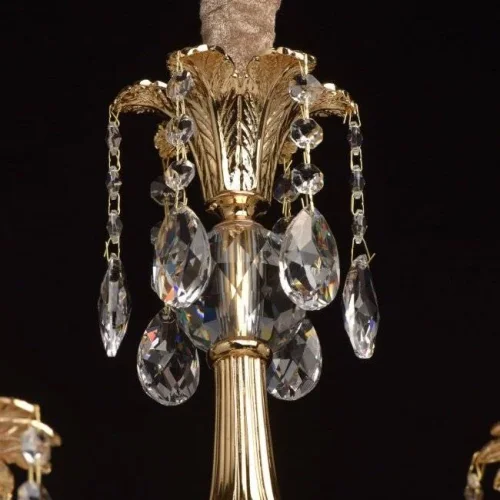 Люстра подвесная Габриэль 491013115 Chiaro без плафона на 15 ламп, основание латунь золотое в стиле классический  фото 13