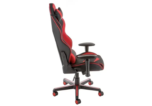 Кресло игровое Racer черное / красное 11380 Woodville, красный/искусственная кожа, ножки/пластик/чёрный, размеры - *1280***700*570 фото 3