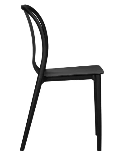 Стул обеденный 669PP-LMZL ADAM, цвет сиденья черный, цвет основания черный Dobrin, /, ножки/пластик/чёрный, размеры - *875***440*535 фото 3