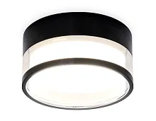 Светильник накладной TN5506 Ambrella light чёрный 1 лампа, основание чёрное в стиле хай-тек современный круглый