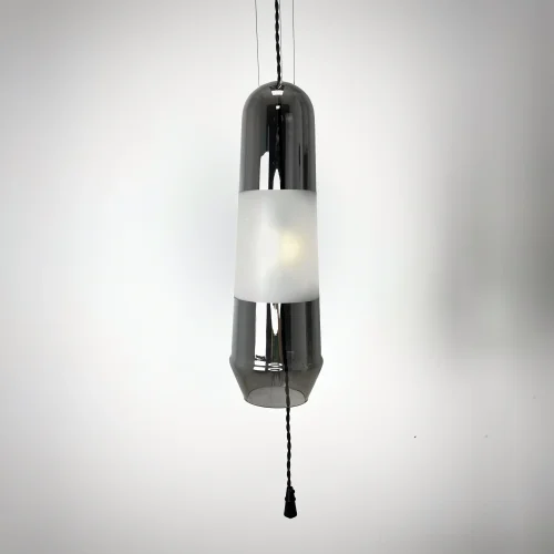 Светильник подвесной FRAGA 140714-26 ImperiumLoft прозрачный 1 лампа, основание чёрное в стиле современный  фото 12