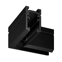 Коннектор угловой, накладной Magnetic track system Levity TRA184CL-11B Maytoni чёрный в стиле современный хай-тек для светильников серии Magnetic track system Levity накладной levity магнитная