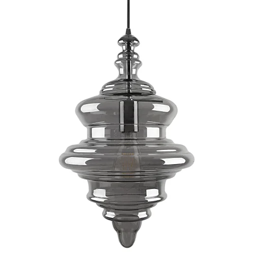 Светильник подвесной La Scala 2075-A LOFT IT чёрный 1 лампа, основание хром в стиле современный выдувное фото 3