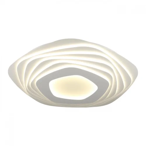 Светильник потолочный LED с пультом Avola OML-07707-380 Omnilux белый 1 лампа, основание белое в стиле хай-тек с пультом кольца