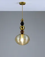 Светильник подвесной Arti V10913-P Moderli прозрачный 1 лампа, основание золотое в стиле модерн выдувное