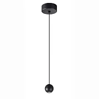 Светильник подвесной LED Gruissan 8469 Mantra чёрный 1 лампа, основание чёрное в стиле хай-тек современный 