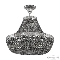 Люстра подвесная 19111/H1/45IV Ni R731 Bohemia Ivele Crystal чёрная на 8 ламп, основание никель в стиле классический sp