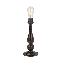 Настольная лампа V1660-8/1L Vitaluce без плафона 1 лампа, основание коричневое металл в стиле классический 