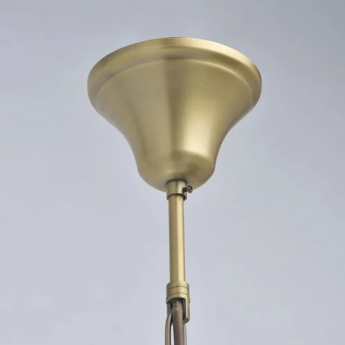 Люстра подвесная Альгеро 285011605 MW-Light прозрачная на 5 ламп, основание латунь в стиле классический  фото 12