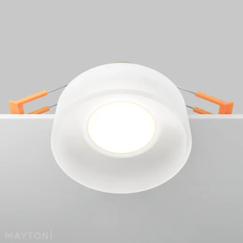 Светильник точечный Glasera DL046-01W Maytoni белый 1 лампа, основание белое в стиле хай-тек современный  фото 6