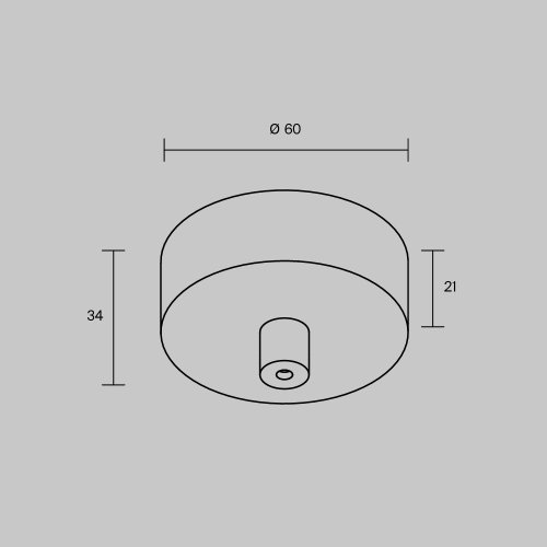 Накладная потолочная чаша для подвесных шинопроводов Арити (Arity) TRA233SCB-B Maytoni чёрный в стиле хай-тек современный для светильников серии Трековая система Арити (Arity) arity дизайнерская трековая фото 3