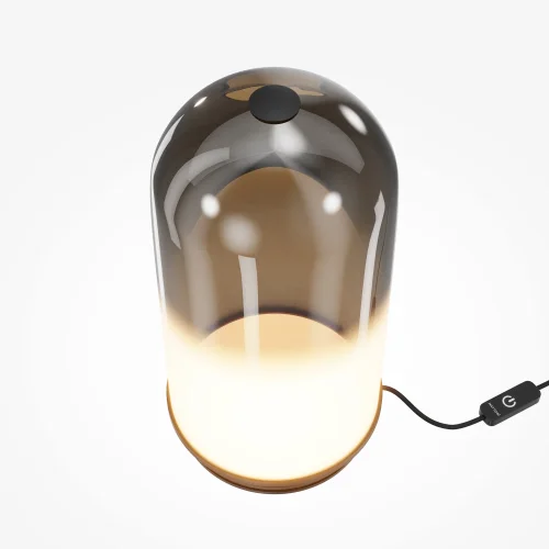 Настольная лампа LED MOD488TL-L8B3K Fable Maytoni дымчатая чёрная на 1 лампу, основание чёрное металл в стиле современный фото 4