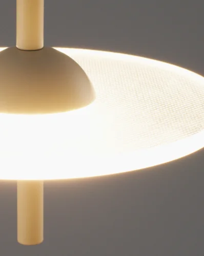 Светильник подвесной LED Ella V10879-PL Moderli белый 1 лампа, основание бежевое в стиле современный  фото 4