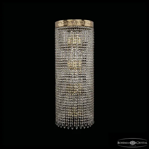 Бра 83401B/30IV-75 G Drops Bohemia Ivele Crystal прозрачный на 12 ламп, основание золотое в стиле современный классический r