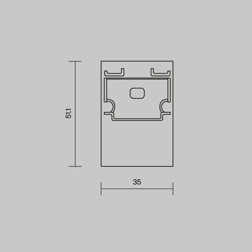 Комплект заглушек (для профиля 35×51) 2 шт., ALM-3551-B-EC 642063 Maytoni цвет LED K, световой поток Lm фото 3