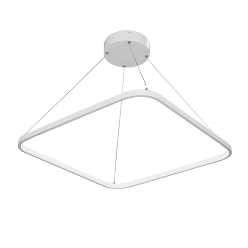 Светильник подвесной LED V4660-0/1S Vitaluce без плафона 1 лампа, основание белое в стиле хай-тек квадраты фото 4