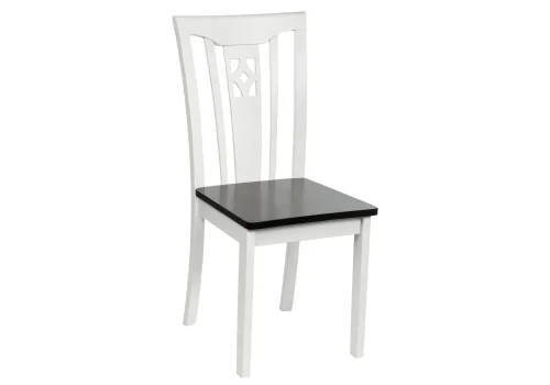 Деревянный стул Lira butter white 1586 Woodville, чёрный/, ножки/дерево/белый, размеры - ****430*530 фото 2