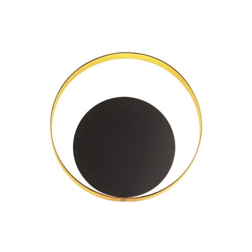 Бра LED Mondi 3899/7WB Odeon Light чёрный на 1 лампа, основание золотое в стиле хай-тек современный кольца
