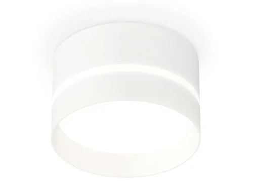 Светильник накладной XS8101020 Ambrella light белый 1 лампа, основание белое в стиле хай-тек круглый