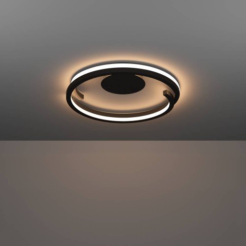 Светильник потолочный LED Mezzomonte 901821 Eglo чёрный на 1 лампу, основание чёрное в стиле современный хай-тек фото 7