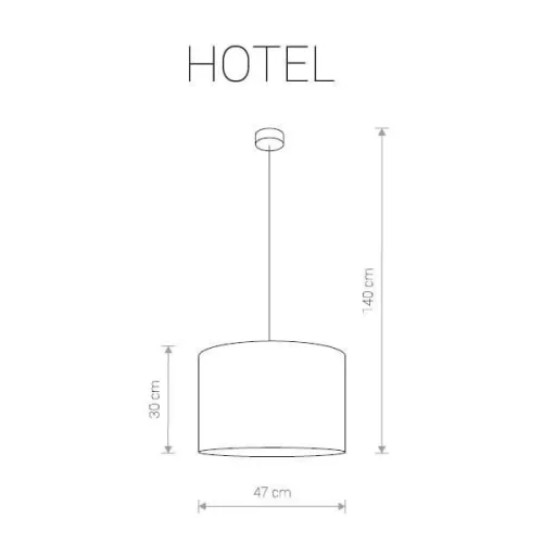 Светильник подвесной Hotel 9298-NW Nowodvorski серый на 1 лампу, основание хром в стиле современный фото 3
