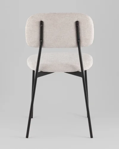 Стул Chao, светло-серый, черные ножки, 2шт./уп. УТ000039971 Stool Group, серый/рогожка, ножки/металл/чёрный, размеры - *780**** фото 5